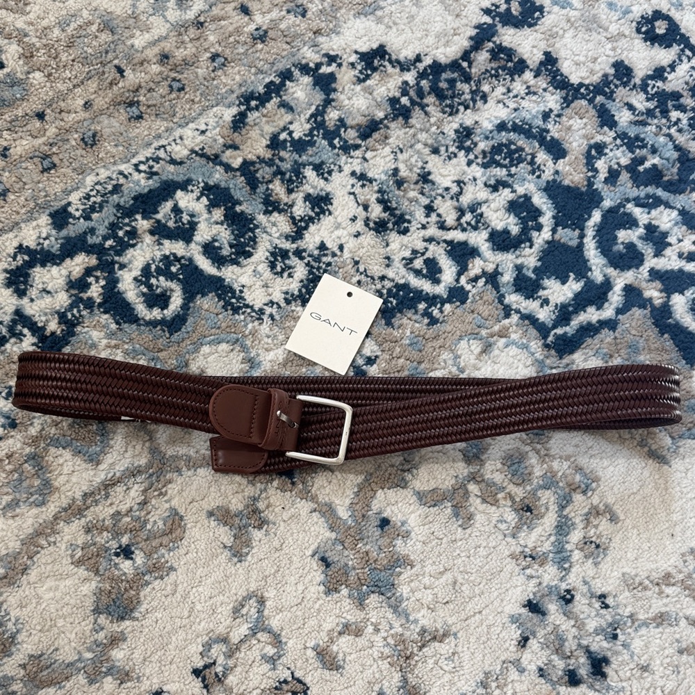GANT Dark Brown Woven Belt